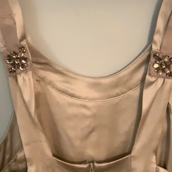 SILK TOP BEAUTIFUL REBECCA TAYLOR BEJEWELED CHAMPAGNE COLOR 8 - Picture 3 of 9